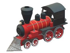 Little Red Steam Engine Photo